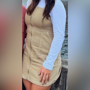H&M cargo zip up dress